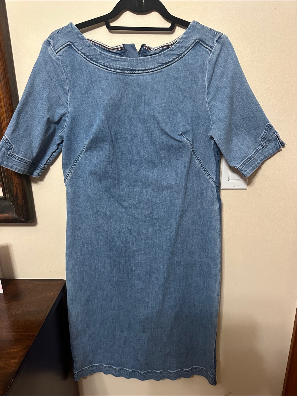 Boden Light Denim Midi Dress